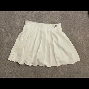 White tennis mini skort